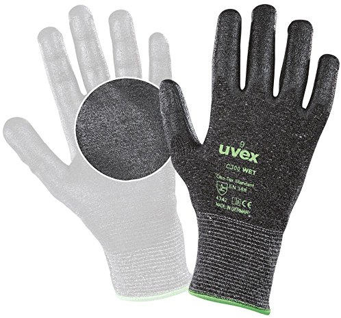 Uvex C300 Wet Arbeitshandschuhe - 1 Paar Schnittschutzhandschuhe - 08/M 08/M