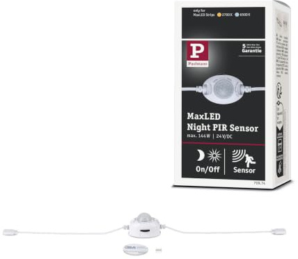 Paulmann 70974 Stripe MaxLED Night Bewegungssensor max. 144 Watt Lichtband Weiß Lichtstreifen Kunststoff LED Band