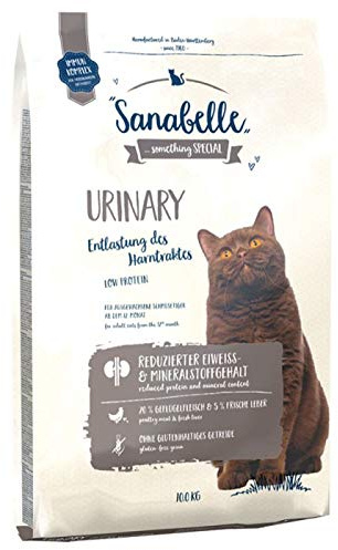 Sanabelle Trockenfutter für ausgewogen und glutenfrei für ausgewachsene Katzen ab 12 Monaten mit empfindlichem Harnsystem, 2 x 10 kg