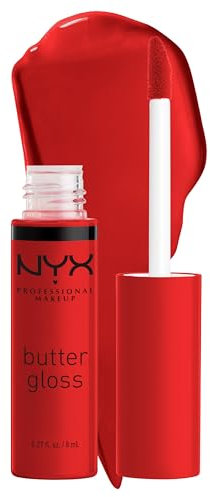 NYX PROFESSIONAL MAKEUP Butter Lip Gloss, 3 Colors, Angel Food Cake, Creme Brulee, Madeleine, 0.27 Fl Oz, Pack of 3