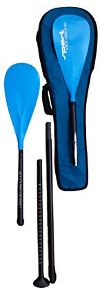 Sport Vibrations® 4-teiliges SUP Paddel CarbonComp 8'0 inkl. 2.Paddelblatt mit Kajakfunktion mit Paddel Bag/Tasche