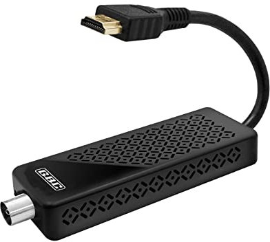 GB-220DG - DECODER DVB-T2 HEVC 10BIT PER RETRO TV CON CAVO HDMI INTEGRATO