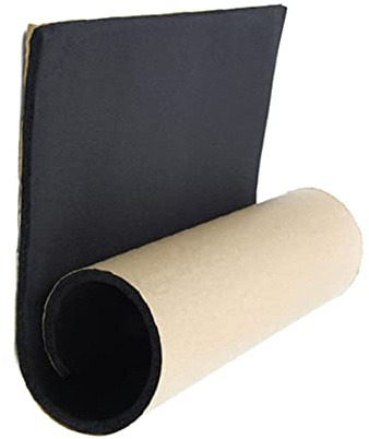 Asudaro Tapis insonorisant de voiture, 50cmx200cm Isolation phonique puissante Coton Caoutchouc-Plastique Coton Silencieux Pad Isolation Sonore Voiture Amortissement