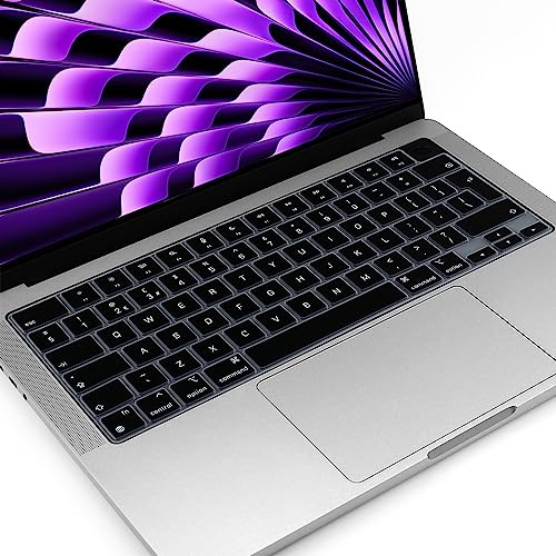 Silikon Tastatur Schutz für 2025 MacBook Air 15/13 Zoll (M4-M2) & Pro 14/16 Zoll (M5-M1) 2022-2025 Model A3434 A3240 A3241 Tastaturschutz Protector Zubehör