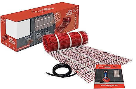Klima 3.0m2 Electric Under Floor Heating Mat Kit 150w/m2 Output for Use Under Tiled Floors Easy Installation Can Be Cut and Shaped to Suit Any Dimensions Perfect Radiant Heating for Your Home