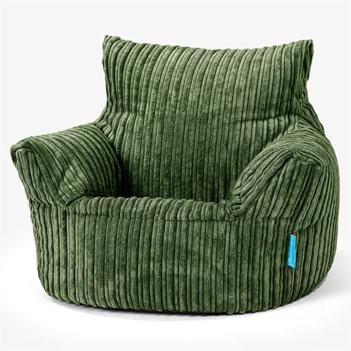 Lounge Pug - CORD - Fauteuil pour enfant - Pouf pour enfant - Vert forêt