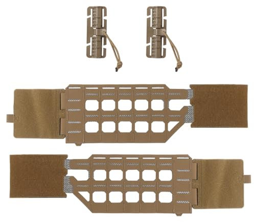 GYDEHUTJ Taktische MOLLE-Weste mit Schnellverschluss, elastischer Kummerbund, leichter Gürtel mit Seitengürtel, Kumberbund-Set