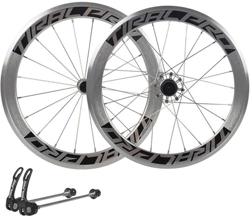 Fahrrad-Radsatz Mit Schnellspanner-Felgenbremse, 700C Rennrad-Radsatz Mit Dichtungslagern, 20/24H Alu-Legierungsfelgenunterstützung, 7/8/9/10/11-Gang-Kassette(Silver)