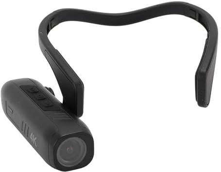 4K 60FPS Camcorder, Am Kopf Montierte Videokamera, 42MP Vlogging Kamerarecorder, 120° Weitwinkel, EIS 6.0 Anti Shake, APP Steuerung, WiFi Verbindung, Tragbare Videokamera für den