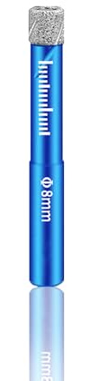 Punte da Trapano Diamantate Piastrelle 8MM,Foratura Efficiente e Precisa,per Forare Ceramica, Porcellana, Piastrelle, Marmo, Granito Muratura