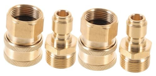 Gatuida 2pairs Quick Connect Hose Connector Garden Hose Repair for Power Washer Accessories