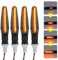 Genérico 4PCS - Intermitentes Moto - Luces Led Para Motocicleta - Ajuste Universal - 12 LEDS Secuencial 12V - Piscas Moto - Flexible y de Alta Resistencia.