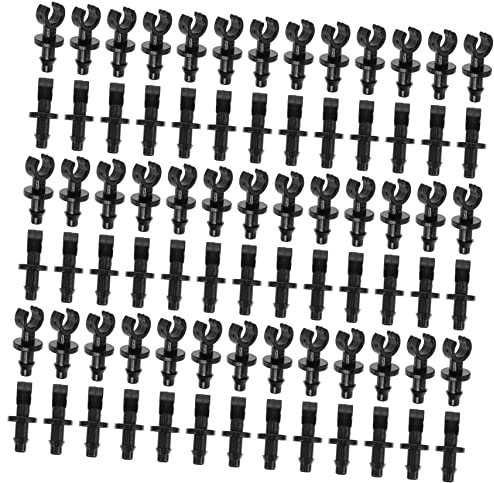 Plastique Bouchon de Micro-irrigation 100 Pièces Noir pour Tuyau 4/7