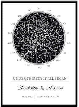 toyofmine Mappa Stellare delle Costellazioni Personalizzata