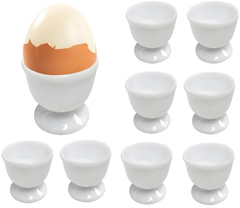Coquetiers,9 Pièces Coquetier Oeuf,Ensemble Coquetiers,Support Oeuf a la Ooque,Tasse à Oeufs,Support Oeuf a la Ooque,Empilables Coquetiers pour Petit Déjeuner,Ronds avec Base pour Cuisine