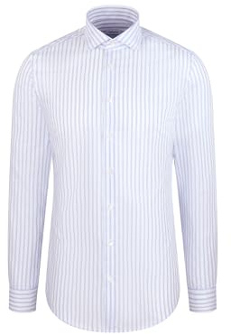Seidensticker Slim Fit Langarm Business Hemd Chemise d'affaires, Bleu, 43 Taille Tall Hommes