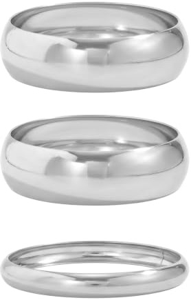 XFSRG 3 Stück Breiter Armreif Damen Großes Armband Minimalistischer Statement Armreifen Modisches Schmuckstück für Alltag und Party