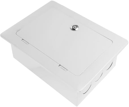ANDRESLAD Caja Metálica de Distribución Exterior Resistente y Estanca para Conexiones Eléctricas Caja de Empalmes para Montaje Pared Protección Segura para Instalaciones al Aire