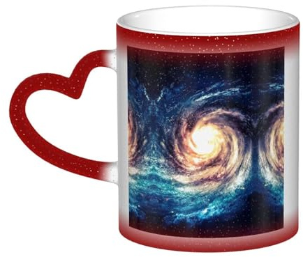 Anceky Universe Milky Way Galaxy Print Color Changing Cup Ceramic Coffee Mug Personalized Magic Mug Tea Cup