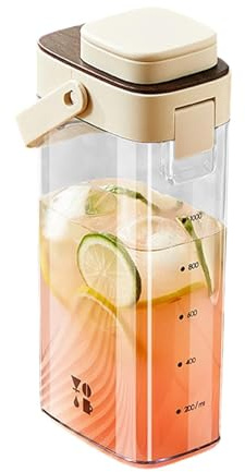 Cold Brew Coffee Maker - 1000ml Large Capacity Airtight Lid | Pitcher Easy Brew Filter Infuser for Iced Coffee, Lemonade, Fruit, Drinks, Home, Fridge or Indoor Outdoor Use