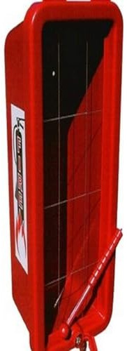 Cato 11051-H Red Plastic Chief Fire Extinguisher Cabinet for 10 lb. Extinguisher, with Hammer and Cylinder Lock