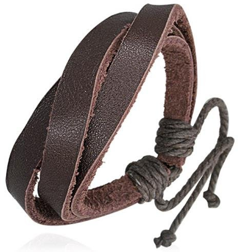Cored läderarmband surfararmband KK38, Läder