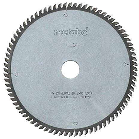 Metabo - Hw/ct - sega circolare (250 x 30 mm, dente forma wz, 10 °)