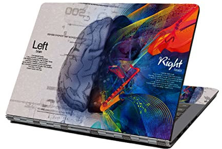 15.6 inch Laptop Notebook Skin Sticker Cover Art Decal Fits 13.3 14 15.4 15.6 HP Dell Lenovo Apple Mac Asus Acer (Free 2 Wrist Pad Included) (Brain)