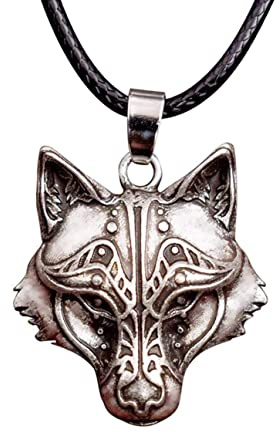 HAQUIL Wolf Necklace, Viking Wolf Head Pendant, Wolf Necklace Collection, Wolf Jewelry Gift for Men and Women