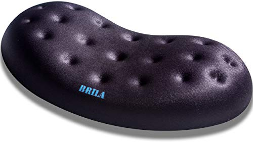 BRILA Verstärkt Handgelenkauflage für Maus - groß Ergonomisch Memory-Schaum Handgelenkstütze Pad für laptop computer Arbeit und PC gaming