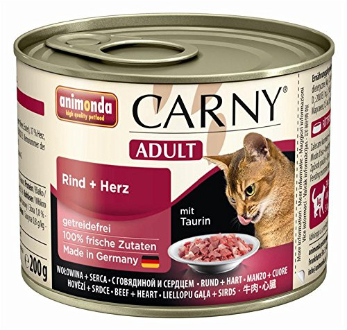 animonda Cat Dose Carny Adult Rind & Herz | 6x200g
