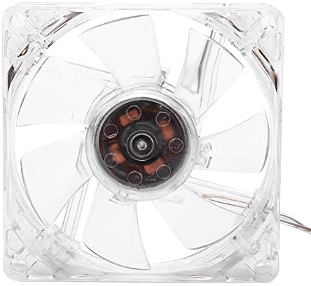 Ventilateur 5V 80 mm, ventilateur USB Ventilateur CPU avec lumières 4 couleurs transparentes, ventilateur d'ordinateur, durée de vie de 10000 heures, roulement de joint d'huile pour ordinateurs PC