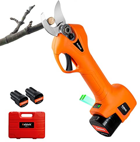 Akku Grtenschere, Ektrische Grtenschere Akku Kabellose Tragbare Grtenschere Elektrisch mit 2Pack 2Ah Wiederaufladbare Batterien -16.8V 25MM(0.98Inch)