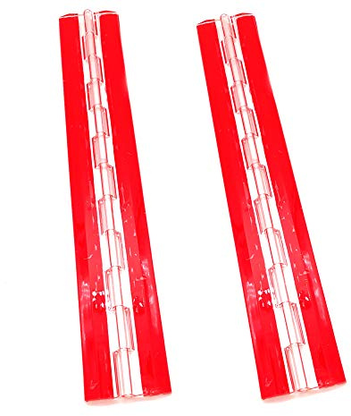 Bisagra Piano Bisagra de piano continua 300 mm plástico transparente acrílico bisagra de acrílico de 12 pulgadas (autoadhesivo) 2pcs para caja transparente bricolaje, soporte exhibición, etc