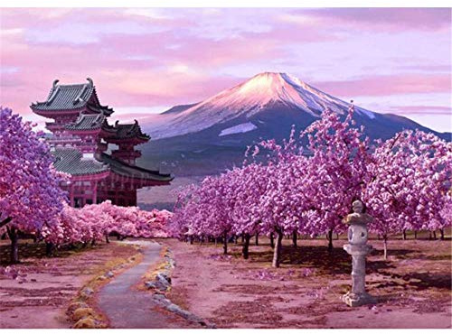 Yingxin34 Puzzle 5000 Teile Berg Fuji, Japan - Holzpuzzle, Klassisch, 61.61x41.53 Zoll (156.5 x 105.5cm), 6 Jahre und älter