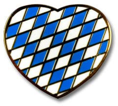 Bayern Pin Herz - Oktoberfest Pin - Bayern Anstecker