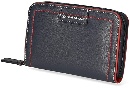 TOM TAILOR Miri mare Damen Geldbörse Portemonnaie Reißverschluss Mittelgroß Blau