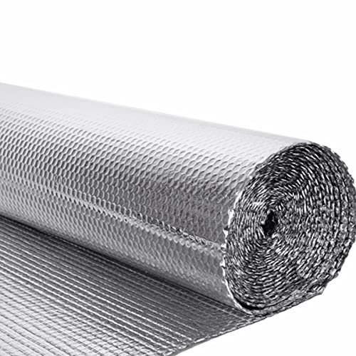CCLONGTT Lamina Termoriflettente E Isolante Autoadesiva Isolante Termico Riflettente Foglio Isolante Multiuso per Pareti dei Termosifoni, Porte, Finestre, Pavimenti (Size : 1mx5m)