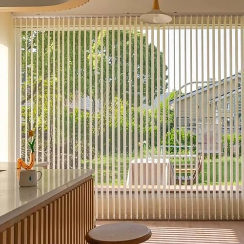 Cortina Lamas Verticales 60cm 70cm 80cm 90cm 100cm 120cm,Persianas Verticales Translúcida,Persianas Venecianas Verticales Para Ventanas,Cortinas De Tela De Lamas Decorativas,W×H-50x60cm/20x23.5in