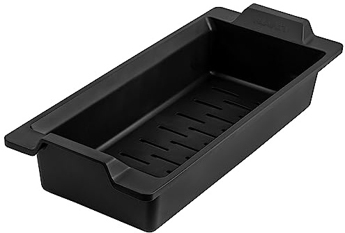 Ruvati Workstation Sink Colander 17 inch Black Composite Pasta Strainer Basket - RVA1367BLK