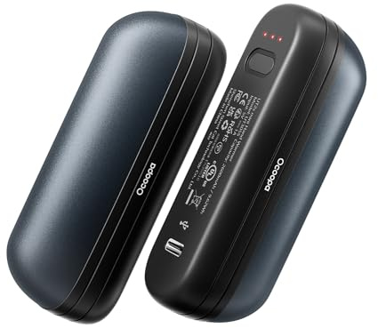 OCOOPA 2 en 1 Magnétiques Chauffe Mains Rechargeables, 5200 mAh Chaufferette Électriques, Portables USB-C, Réutilisables, 3 Niveaux de Chaleur, Cadeau High-Tech pour Hommes et Femmes UT2s Mini