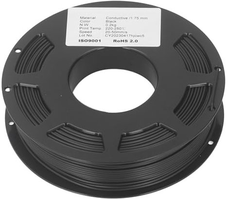 Leitfähiges PLA Filament 1.75mm, Bessere Haltbarkeit, 1.42Ω·cm Widerstand 3D Drucker Filament