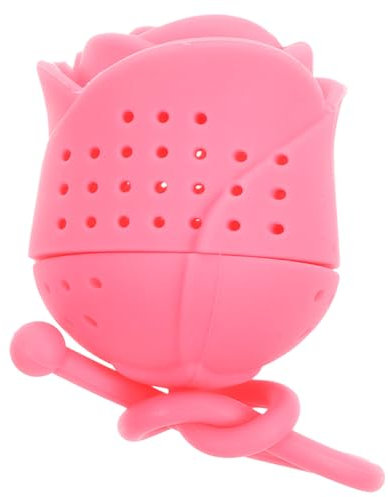 VINTORKY Infuseur à Thé Silicone Forme De Rose Filtre Pour Thé Vrac Parfait Pour Saint-valentin Pratique Et Facile à Nettoyer