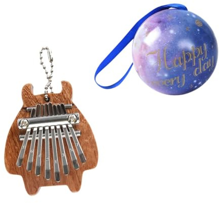 BIUDECO 1satz Kalimba Mit Tasten Tragbares Daumenklavier Für Anfänger Als Für Freunde Mit Lanyard Und Geschenkball Klarer Holzdesign