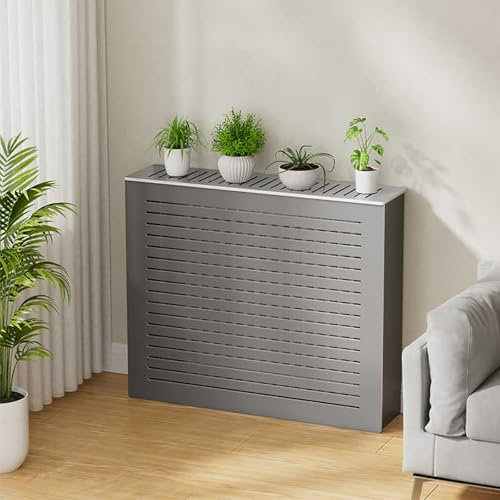 BAYTEWJX Heizkörperabdeckung,Verkleidung Klimaanlage Außengerät,Heizung Abdeckung,mit Oberer Abdeckung,Regal über Heizkörper,Hohl und Atmungsaktiv,für Büro Flur Wohnzimmer Schlafzimmer.