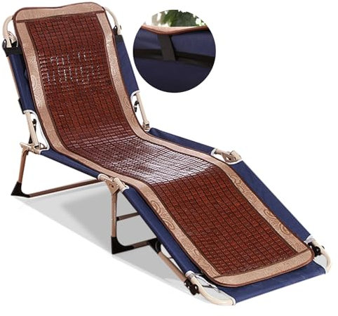 Outdoor-Sonnenliegen-Kissen, Premium-Ersatzpolster für Gartenliegestuhl, bequem und kühl, rutschfeste Gurte, ideal für drinnen und draußen, Terrasse, Veranda, Rasen und Schaukel