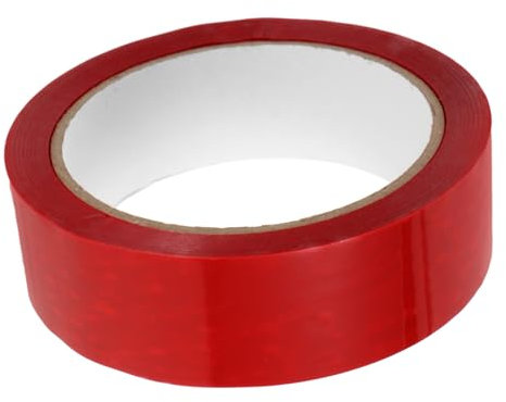 JEWEDECO Maniplulationssicheres Sicherheitsklebeband 3cm x 50m Mit Voidopen Funktion Rot Packband Für Verpackungen Und Diebstahlschutz