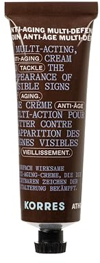 KORRES ATHENIAN GROOMING Anti-Aging Cream för ansikte och ögon, minskar fina linjer + rynkor, minskar mörka ringar av ögonen + svullnad, förbättrar hudens elasticitet, stramande, vegansk, 50 ml