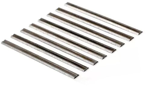 DNTI 8 Piezas 82mm Cuchillo Reversible Cuchilla Cepillo Electrico para Maquinaria de Carpintería, Cuchillas Cepillo Compatible con Ayoría de Las Cepilladoras con 82 mm