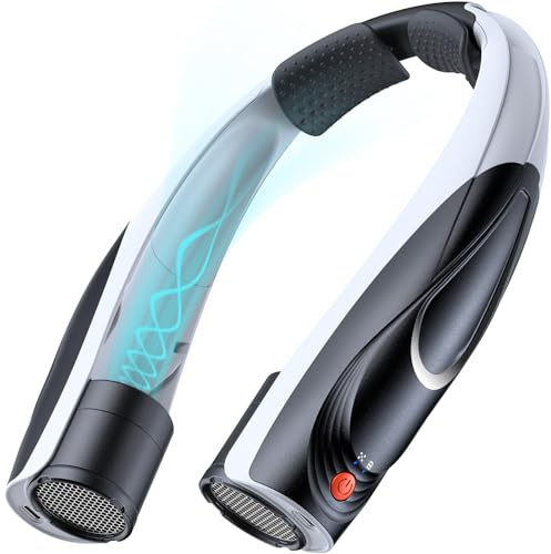 Portable Neck Fan - Hands Free Personal Fan with 6 Speeds & 6000mAh Long-Lasting Battery, USB-C Rechargeable Wearable Fan, 360° Adjustable Airflow, Quiet Cooling for Travel, Office, Outdoor & Home